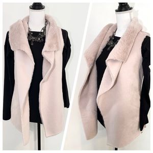 NWT Women’s Ontwelfth Faux Fur Suede Vest